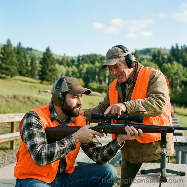Beginner hunting planning scene with simple starter gear